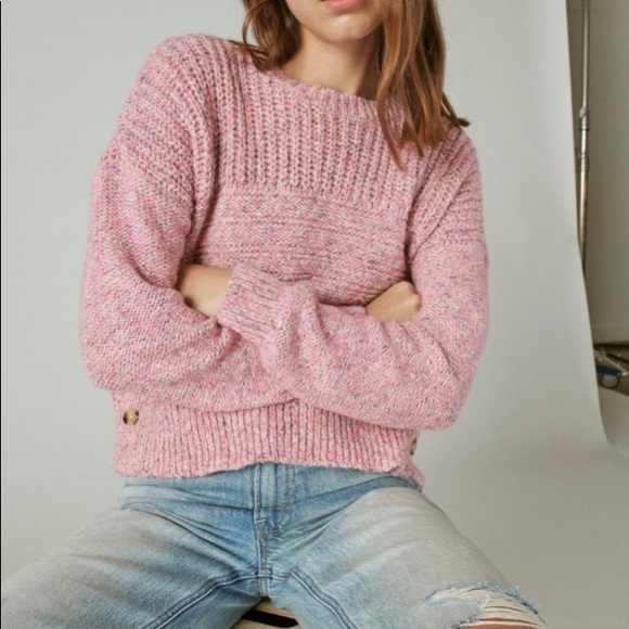 Lucky Brand Button Side Pullover - Picture 1 of 12